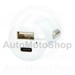 Car Charger USB + Type C 5V/3A 12V / 24V